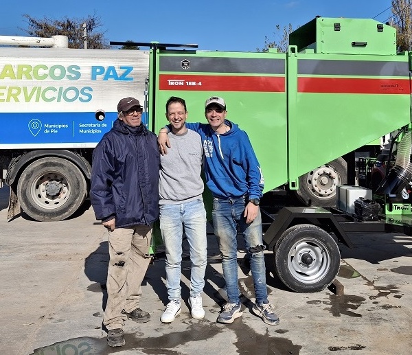 Marcos Paz incorpora una Aspiradora Trituradora de Hojas TRON 18B-4