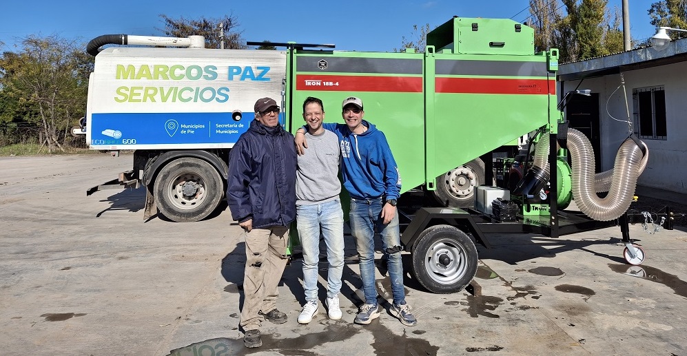 Marcos Paz incorpora una Aspiradora Trituradora de Hojas TRON 18B-4